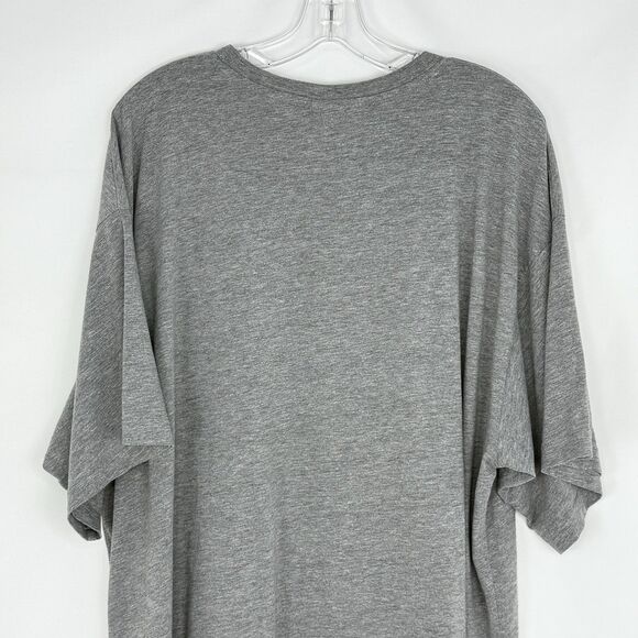 H&M Mens Graphic Football T-Shirt Size L Gray Short Sleeve - Picture 5 of 9